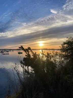 Coucher de soleil sur le golfe du Morbihan